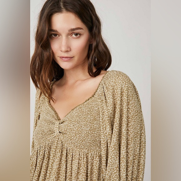 NEW Free People Brittnee Printed Top - Picture 11 of 12